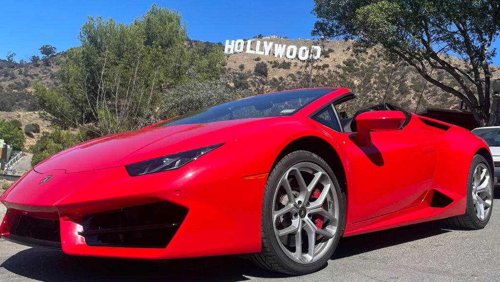 red lamborghini huracan spyder driving experience los angeles