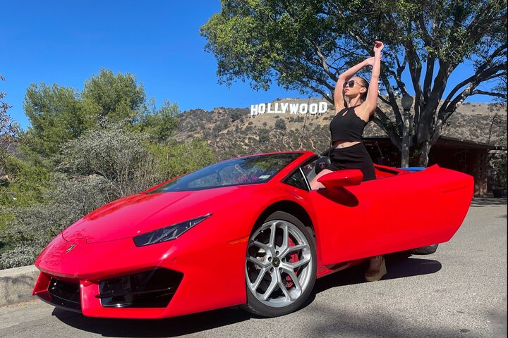 red lamborghini huracan spyder driving experience los angeles