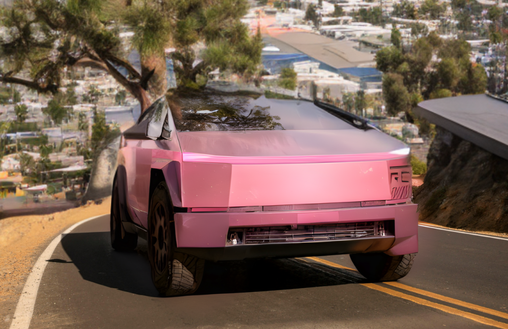 Cybertruck Tesla ride in Los Angeles