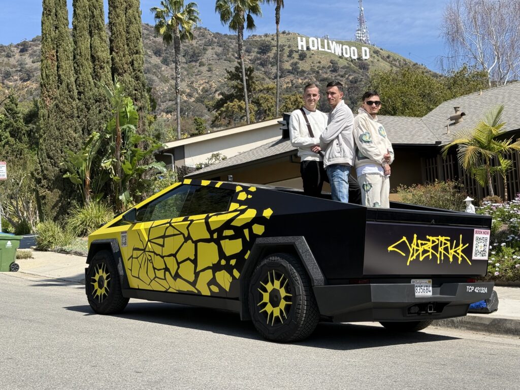 Cybertruck Los Angeles Ride Like A Star Palm Tree Driving Experience