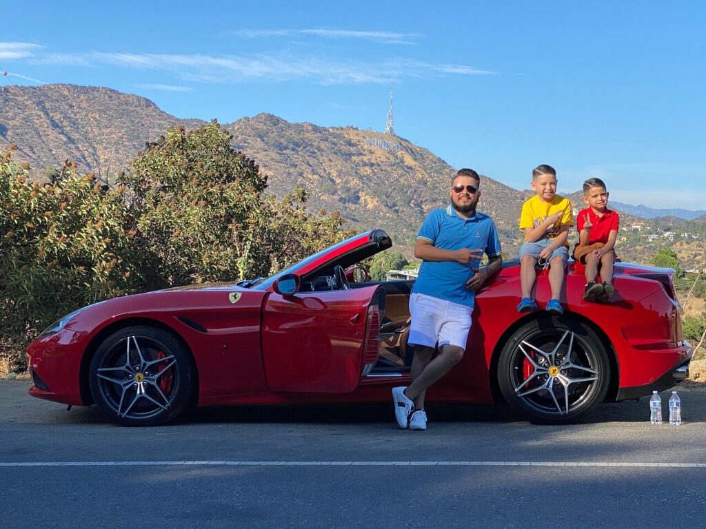 Ferrari California T ride in Los Angeles I Ride Like A Star Celebrity Homes Tour Hollywood