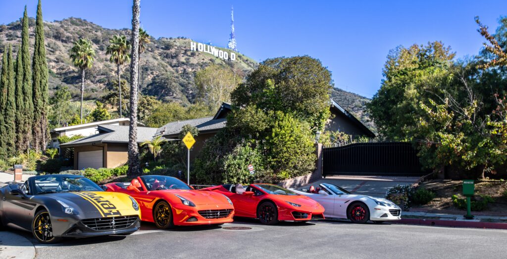 IRLS Fleet Front Hollywood Sign