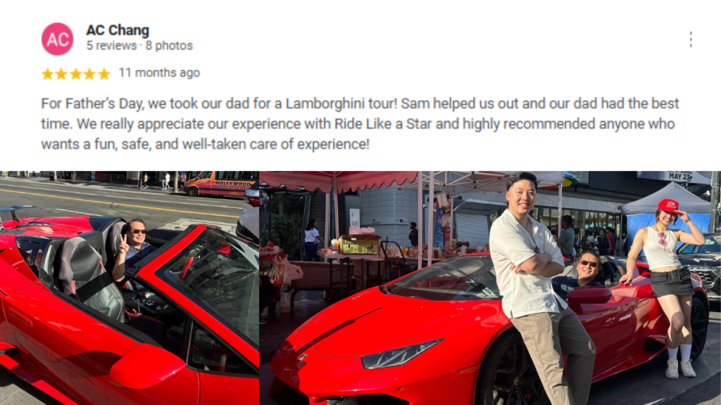 father's day review collage