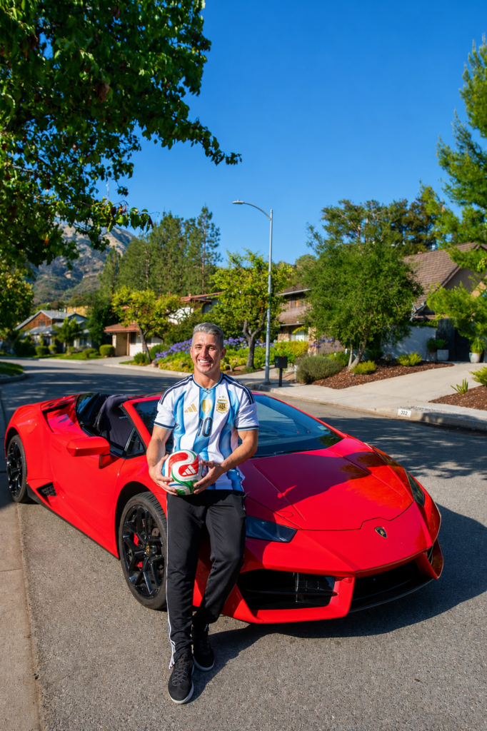 ride like a star osman roa and lambo hollywood sign viewpoint