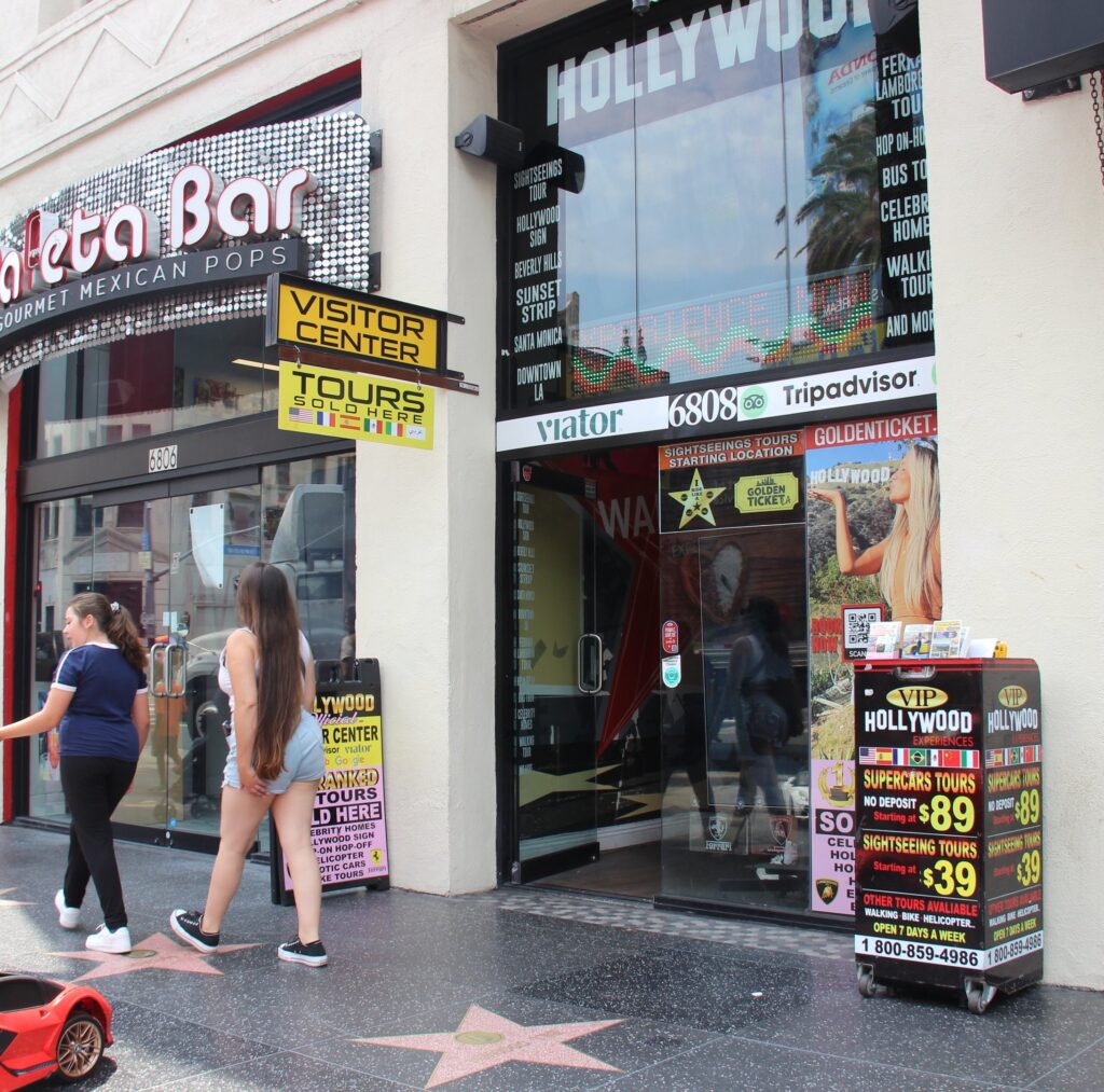 Ride Like A Star visitor center on Hollywood Boulevard for unique things to do in Los Angeles