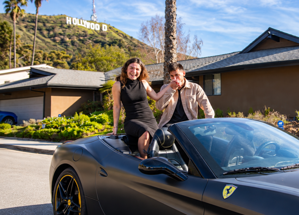 Hollywood Hills Ferrari Celebration
