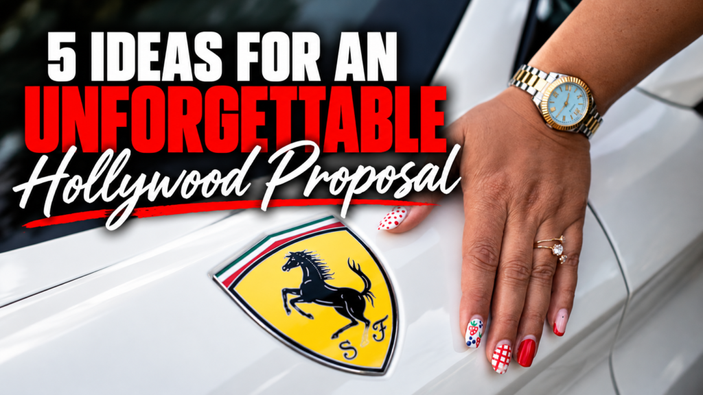 Unforgettable Hollywood Proposal on Ferrari