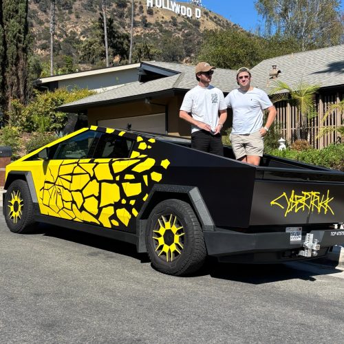 Cybertruck Los Angeles Ride Like A Star Hollywood Sign Driving Experience