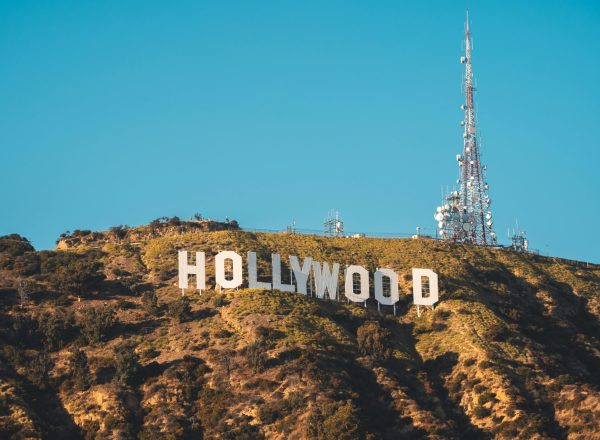 Hollywood sign blue sky los angeles tour