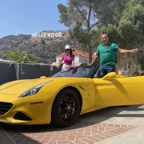 Ferrari California T ride in Los Angeles I Ride Like A Star Celebrity Homes Tour Hollywood