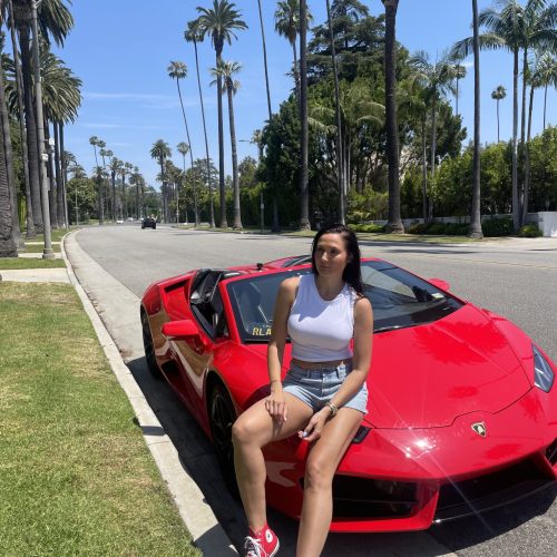 Lamborghini Huracan Spyder ride in Los Angeles I Ride Like A Star Celebrity Homes Tour Hollywood