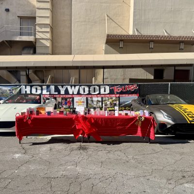 Raffle Ride like a star hollywood los angeles gifts driving experience stand