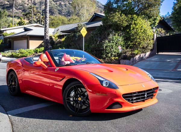 IRLS Ferrari Cal T Red Hollywood Sign driving experience los angeles