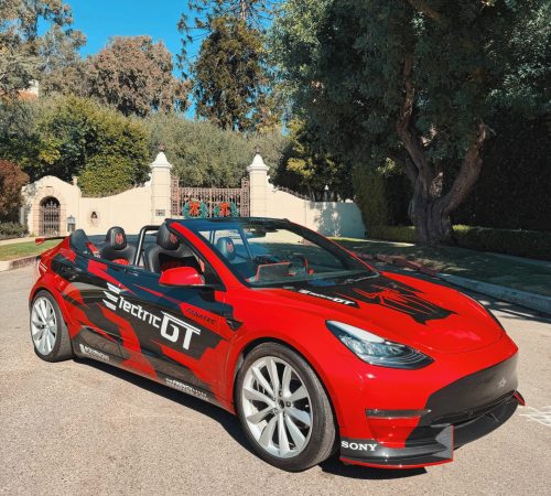 Tesla Spyder Exotic Electric car driving experience los angeles hollywood