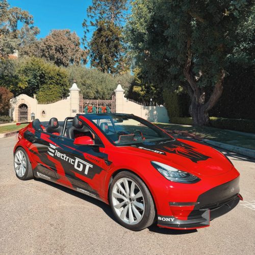 Tesla Spyder Exotic Electric car driving experience los angeles hollywood