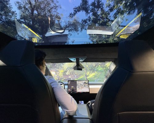 Cybertruck Los Angeles Ride Like A Star Palm Tree Driving Experience