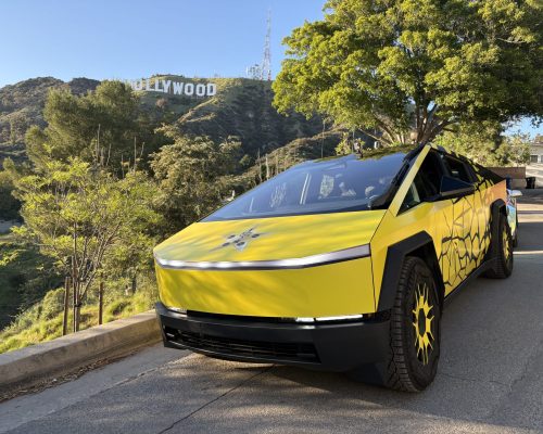 Cybertruck Los Angeles Ride Like A Star Palm Tree Driving Experience