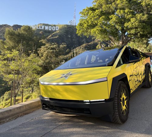 Cybertruck Los Angeles Ride Like A Star Palm Tree Driving Experience