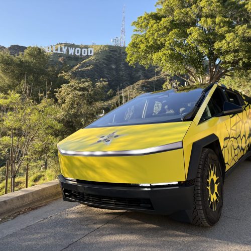 Cybertruck Los Angeles Ride Like A Star Palm Tree Driving Experience