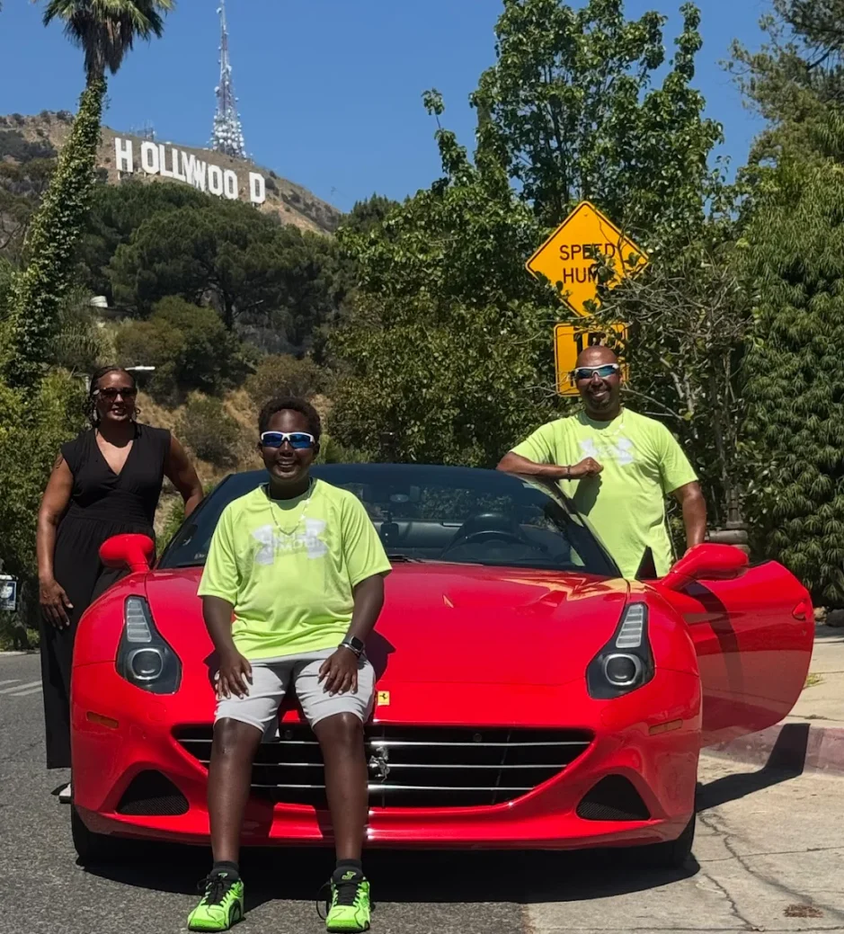family ferrari hollywood sign tour los angeles