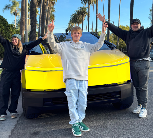 Cybertruck Los Angeles Ride Like A Star Palm Tree Driving Experience