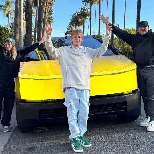 Cybertruck Los Angeles Ride Like A Star Palm Tree Driving Experience