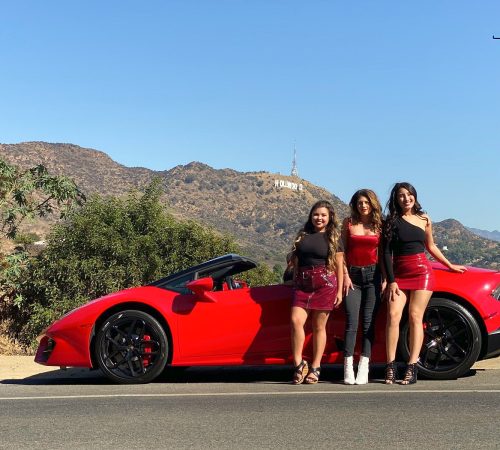 Lamborghini Huracan Spyder ride in Los Angeles I Ride Like A Star Celebrity Homes Tour Hollywood