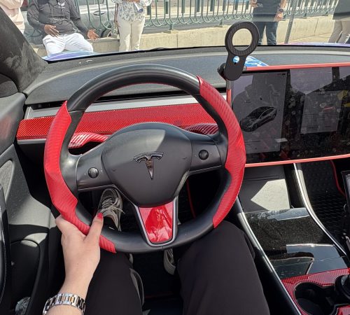 Tesla Spyder driving experience inside the car