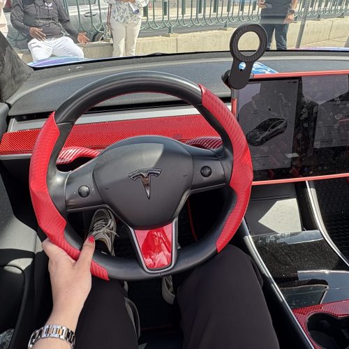 Tesla Spyder driving experience inside the car