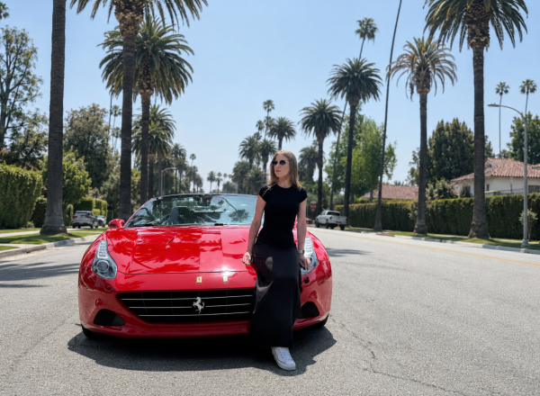 woman red ferrari beverly hills things to do in los angeles
