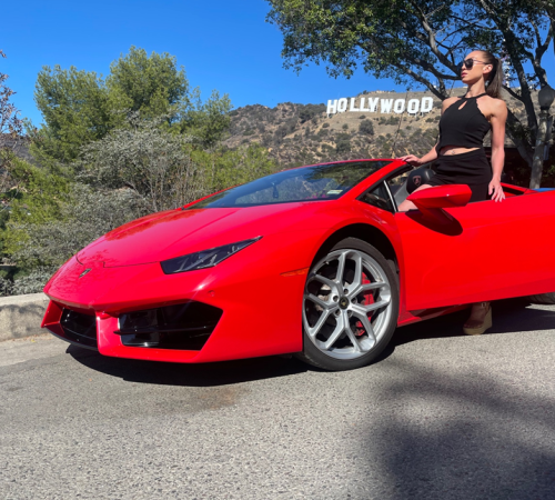 Lamborghini Los Angeles Ride Like A Star Hollywood Sign